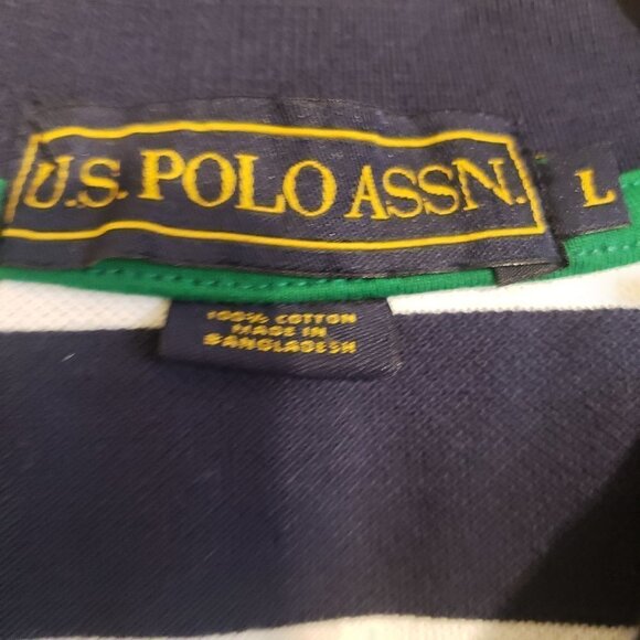 U.S Polo Assn. Striped short sleeve polo NWT - Picture 6 of 6